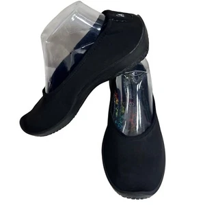 Arcopedico Scarpe Donna Nero Elastico Lycra Doppio Arco Lolita Flat Ballet Taglia 41 - Foto 1 di 6