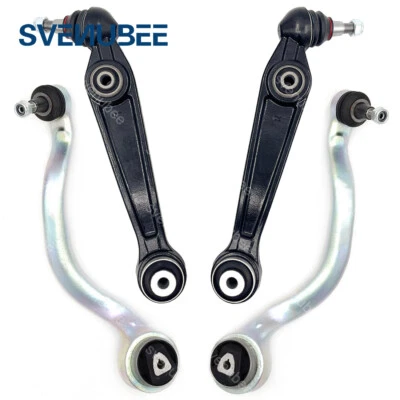 Brazos de control delanteros inferiores hacia adelante y hacia atrás de 4 piezas rótula para BMW X5 y X6 Foto 1 de 4