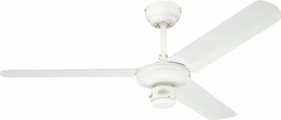 Modern Ceiling Fan with Pull Cord Westinghouse Industrial White 122 CM - Image 1 of 4