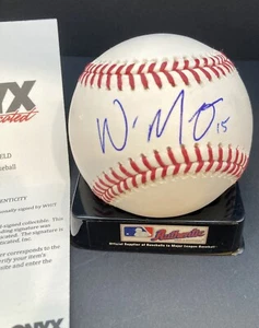 Kansas City Royals Whit Merrifield Official MLB Rawlings baseball w/COA Onyx - Picture 1 of 3