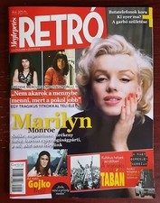 MARILYN MONROE on front cover & article page Hungarian Magazine, Summer 2019.