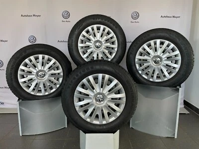 VW Stahl 15 Zoll Winterkomplettradsatz mit Radkappen für Golf 7 Golf Sportsvan - Bild 1 von 4