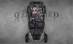4 SEAT UNIVERSAL Joker ROOF FITS POLARIS RZR CAN-AM DECAL WRAP - Picture 1 of 1