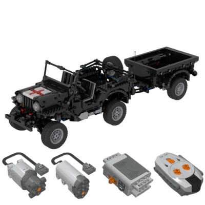 Custom MOC-44696 Dynamic Military Off-road Vehicles Trailer (1615pcs) Toys Gift - Image 1 of 4