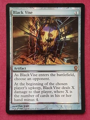 Magic The Gathering FROM THE VAULT RELICS FOIL BLACK VISE FTV artifact card MTG - Image 1 of 2