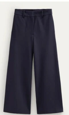 Women's Boden Wide Leg Culottes Pant Size 8 Petite Navy - Image 1 of 4