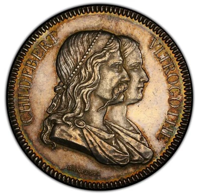 France - 1880 Repulic Jeton - PCGS MS62 - Gorgeous & THE ONLY ONE KNOWN TO PCGS! - Image 1 of 4