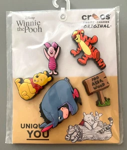 NEW Crocs Disney 5-pc Jibbitz Charms Winnie the Pooh ~ Eyesore ~ Piglet ~ Tigger - Picture 1 of 5