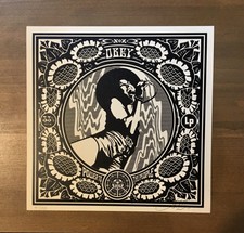 Shepard Fairey Obey Giant RECORDS Signed Numbered Screen Print 41/150 RARE