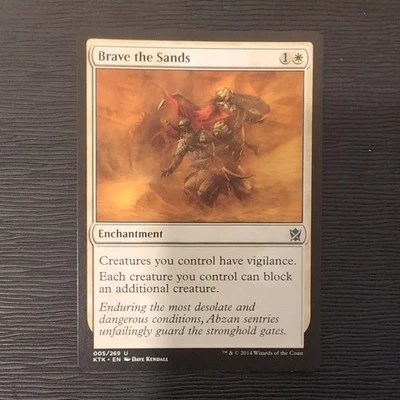 Brave the Sands NM Khans of Tarkir KTK English Regular MTG - Image 1 of 2