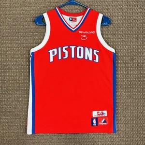Vintage Detroit Pistons Ben Wallace Jersey Youth XL (14/16) Graphic Stitched NBA - Picture 1 of 16