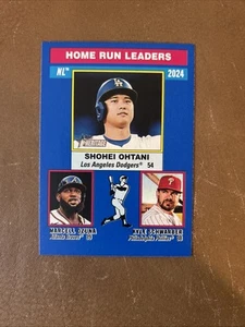 2025 Topps Heritage BLUE Border #193 Kyle Schwarber Marcell Ozuna Shohei Ohtani - Picture 1 of 4