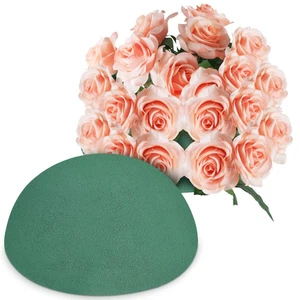2 piezas flores simuladas espuma seca para bolas florales artificiales de media bola - Imagen 1 de 12
