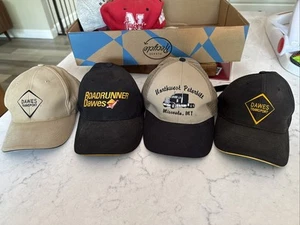 4 Vintage Trucker Hat Lot Northwest Peterbilt And Dawes Roadrunner Transport - Picture 1 of 9