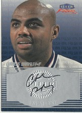 1999-2000 Fleer Focus Fresh Ink Ultra SP Charles Barkley Autograph Auto Card