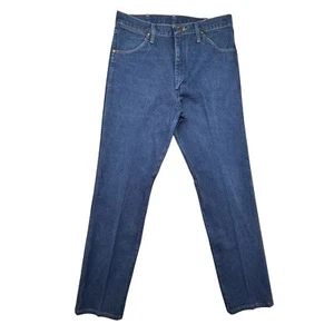 Pantalones de mezclilla Wrangler 0013MWZ para hombre 34x34 corte vaquero azul occidental pierna recta - Imagen 1 de 13