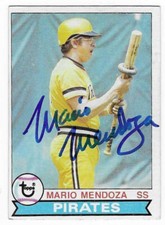 MARIO MENDOZA 1979 TOPPS AUTOGRAPHED SIGNED # 509 PITTSBURGH PIRATES