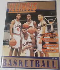 Kiwane Garris Signed 1997 University of Illinois v Ohio State Program Basketball