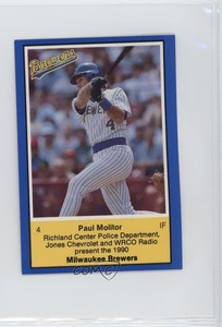 1990 Milwaukee Brewers Police Richard Center Paul Molitor #4 HOF
