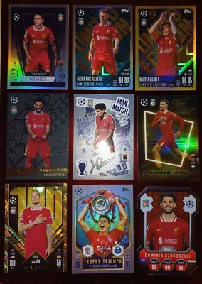 25 July LIVERPOOL MATCH ATTAX 2025 VARIOUS SELECTION - Image 1 of 4