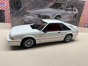 1/18 GMP 1988 Ford Mustang GT White Red Interior 19001 INSPECTED LPD EXCL #450 - Picture 1 of 24