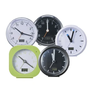 Analoger Funkwecker-Geräuscharmes Uhrwerk-Display für Temperatur°C, Datum, Licht - Bild 1 von 6