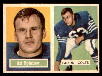1957 Topps Football #17 Art Spinney EX/MT *e4 - Image 1 of 2