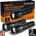 Tactical Flashlight 5 Modes LED 18650 Zoom Light Best Gift for Men - 2 PACK