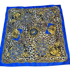 Vintage Berkshire Women's Baroque Animal Print 30"×30" Scarf Made In Italy - Picture 1 of 5