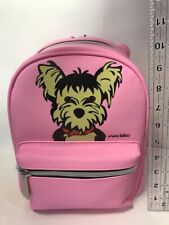NWT Marc Tetro Backpack - Yorkie on Pink - 10" x 8" x 6"