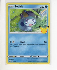 JUEGO SOBBLE MCDONALDS 25 ANIVERSARIO POKEMON SIN LÁMINA HOLO 24/25 CASI NUEVO/M - Imagen 1 de 1