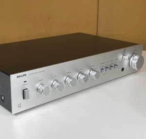 Vintage Philips 260 Stereo Pre Amplifier / AH260 Preamplifier + Phono 70s Japan - Foto 1 di 14