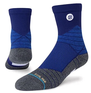 STANCE Icon Sport Mid Cushion Royal Blue Quarter Socks NEW Mens M Fits 6-8.5 - Picture 1 of 6