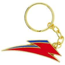 David Bowie Lightning Bolt Logo Keychain Red