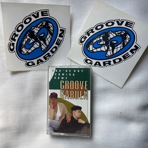 GROOVE GARDEN YOU RE NOT COMING HOME KASSETTE 1992 & 2 PROMO AUFKLEBER NM - Bild 1 von 8