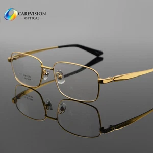 Pure Titanium Men's Full Rim Optical Eyeglasses Frame Eyewear Oversize New - Picture 1 of 13