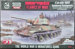 Flames of War The World War 2 Miniatures Game T-34 obr 1942 Tankovy Company - Picture 1 of 1