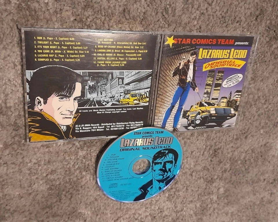 Star Comics Team präsentiert LAZARUS LEDD - Soundtrack-CD, Irma Records  - Bild 1 von 1