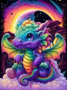 Dragon Diamond Painting Kits for Adults - 12X16 Inch Full Drill Diamond Art for - Picture 1 of 7
