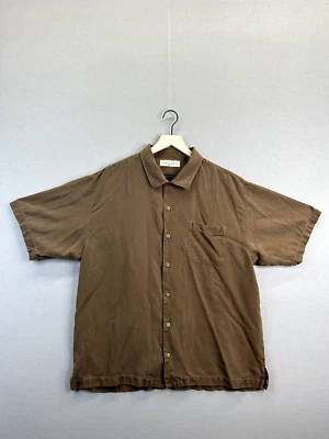 Tommy Bahama Mens Brown Shirt Collared Button Down Short Sleeve Size XL - Image 1 of 4