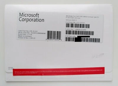 Microsoft Windows 2016 Server Standard 24 Core 64 Bit Deutsch P73-07134 - Bild 1 von 2
