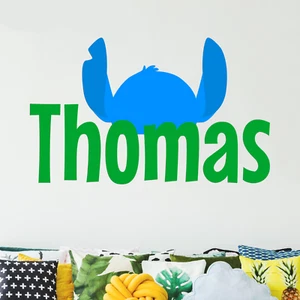 Calcomanía de vinilo personalizada Alien Name I para niños I calcomanía de pared infantil I multitamaño - Imagen 1 de 11