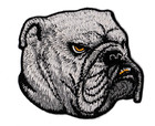 Écusson patche Chien Bulldog thermocollant patch badge deco brodé DIY couture