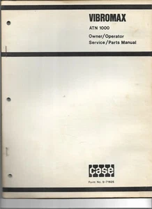 Original OE Case ATN1000 Vibromax Plate Compactor Operators Service Parts Manual - Picture 1 of 1