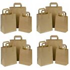 1000 Kraft Paper Sos Carrier Small Brown Bags 7 X 3.5 X 8.5" Packaging Catering