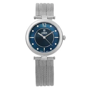 Cover Amelia 32mm Steel MOP Blue Dial Mesh Band Ladies Quartz Watch CO193.03 - Picture 1 of 4