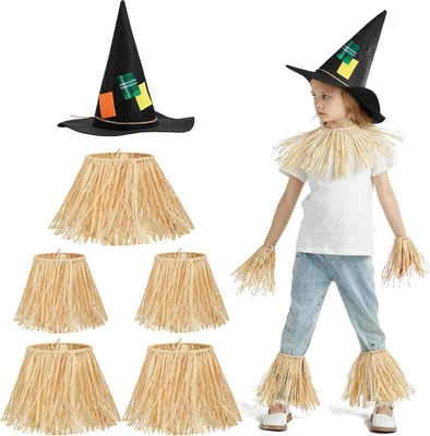 Spooktacular Creations Espantapájaros Conjunto de Accesorios Incluye Sombrero de Paja, Falda de Paja para Foto 1 de 4