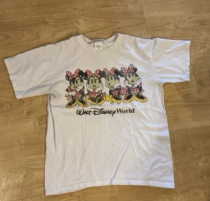 Vintage 4 Minnie Mouse Walt Disney World Erwachsene T-Shirt - Weiß Gr. M 🔥!!️ - Bild 1 von 5
