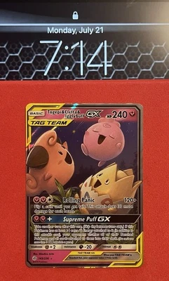 Togepi & Cleffa & Igglybuff GX 143/236 Holo Sm-Cosmic Eclipse - Image 1 of 4