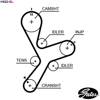 TIMING BELT 5641XS FOR MITSUBISHI CHALLENGER/II PAJERO/SPORT TRITON/L200 2.5L - Image 1 of 4
